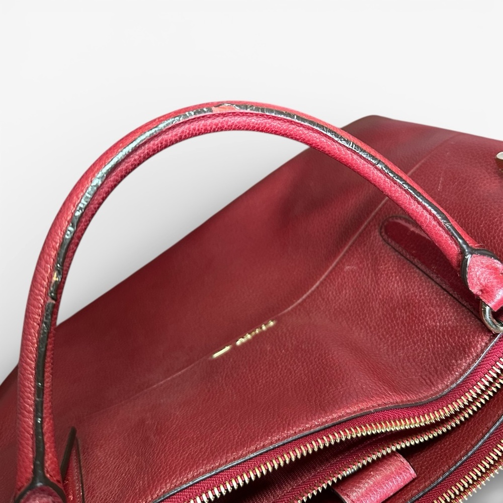 Coach Borough Red Leather Bag - Picture 11 of 11